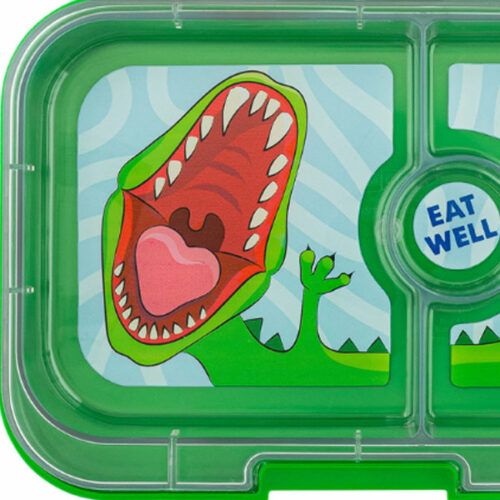 Yumbox panino color verde de dinosaurio